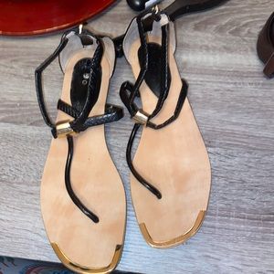 Isola black sandals